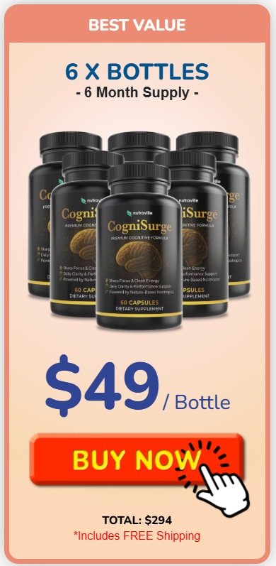 CogniSurge Buy 6 Bottles